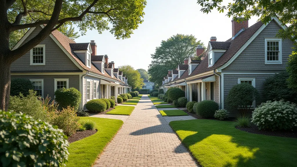 Scenic view of a Cape Cod village