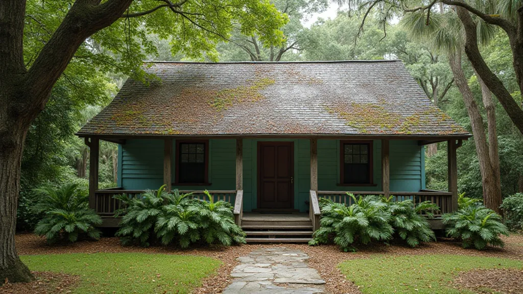 Exterior of a typical Florida Cracker home