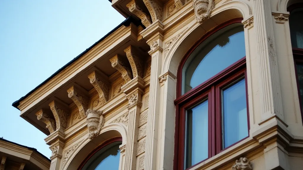 Ornate Details of an Victorian Italianate Building